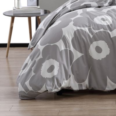 Unikko Blue Comforter Set, Full/Queen