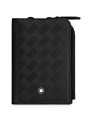 Shop Montblanc Extreme 3.0 Folded Zip Card Holder In Black