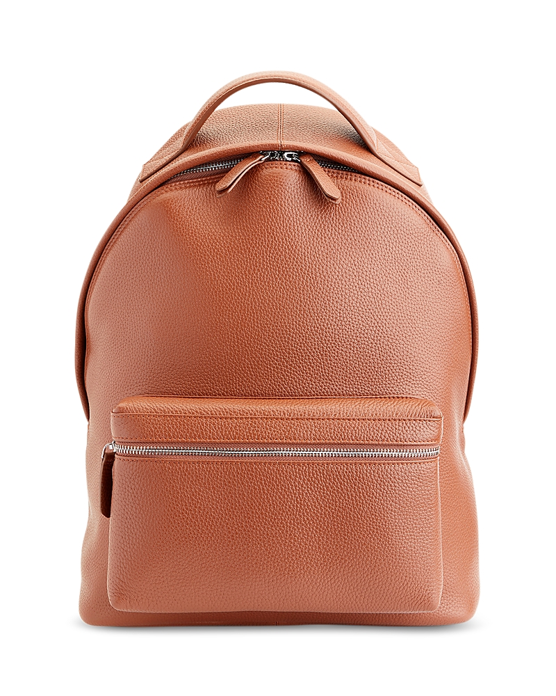 Royce New York Personalized Leather Executive Backpack In Tan