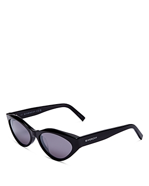 Givenchy Day 56mm Mirrored Cat Eye Sunglasses In Black/gray Mirror