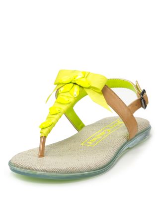 Juicy Couture Black Label - Girls Addie Kid T-Strap Sandal 11-4