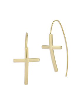 Bloomingdale's - Cross Threader Earrings in 14K Yellow Gold - 100% Exclusive