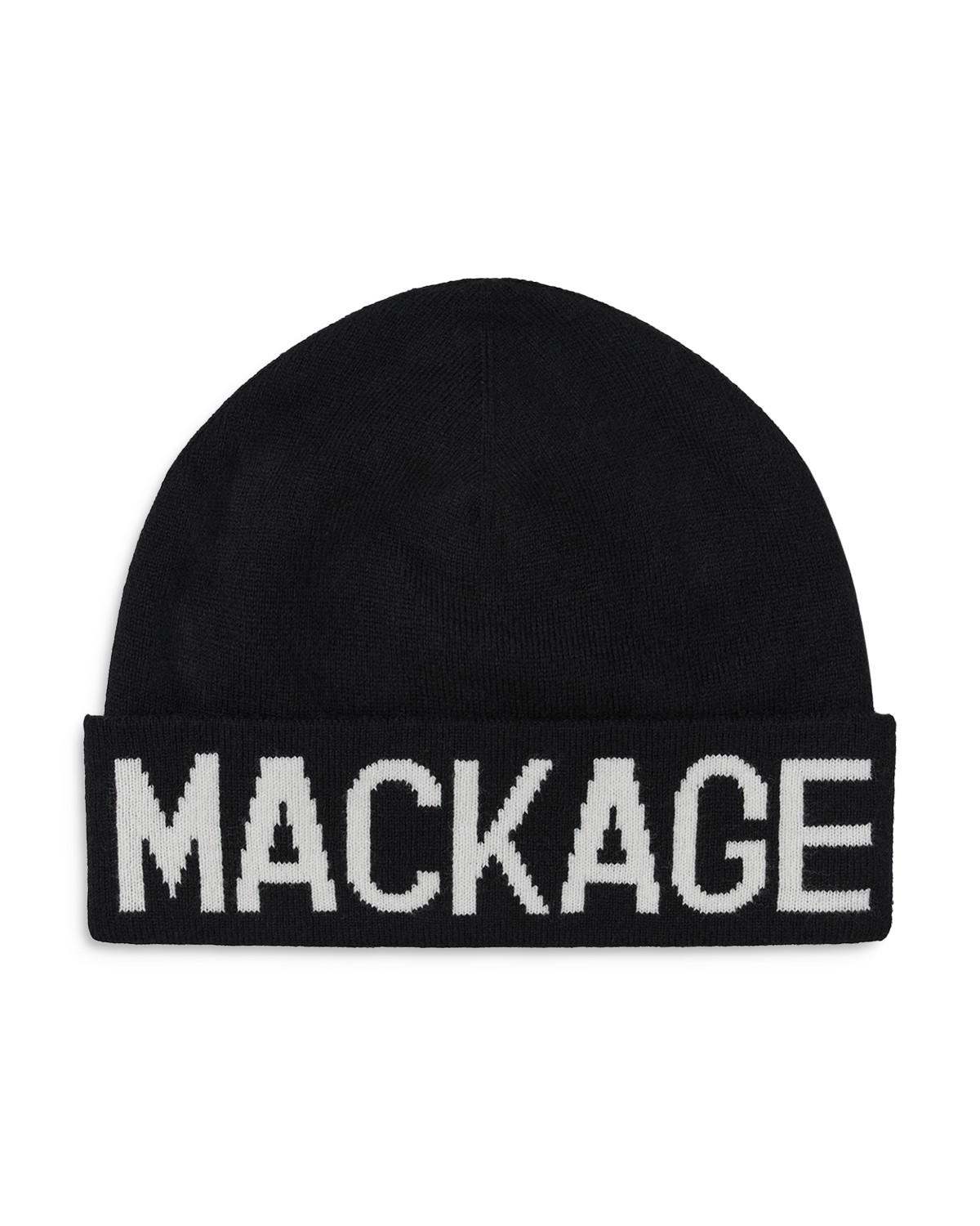 Mackage Logo Beanie in Black/White