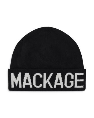 MACKAGE ニットビーニー クリーム Mackage Logo Beanie | Bloomingdale's