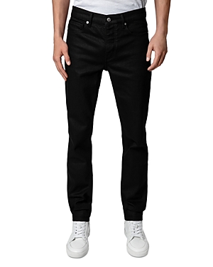 Shop Zadig & Voltaire Steeve High Rise Straight Leg Jeans In Noir