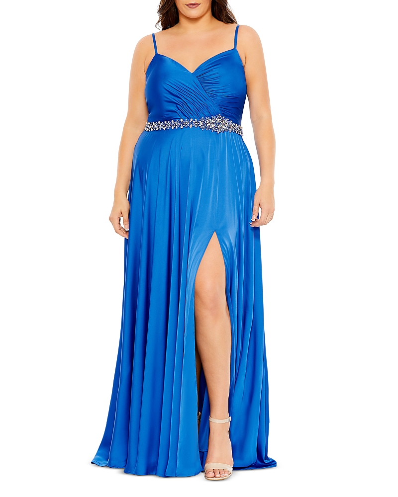Mac Duggal Rhinestone Waist Gown
