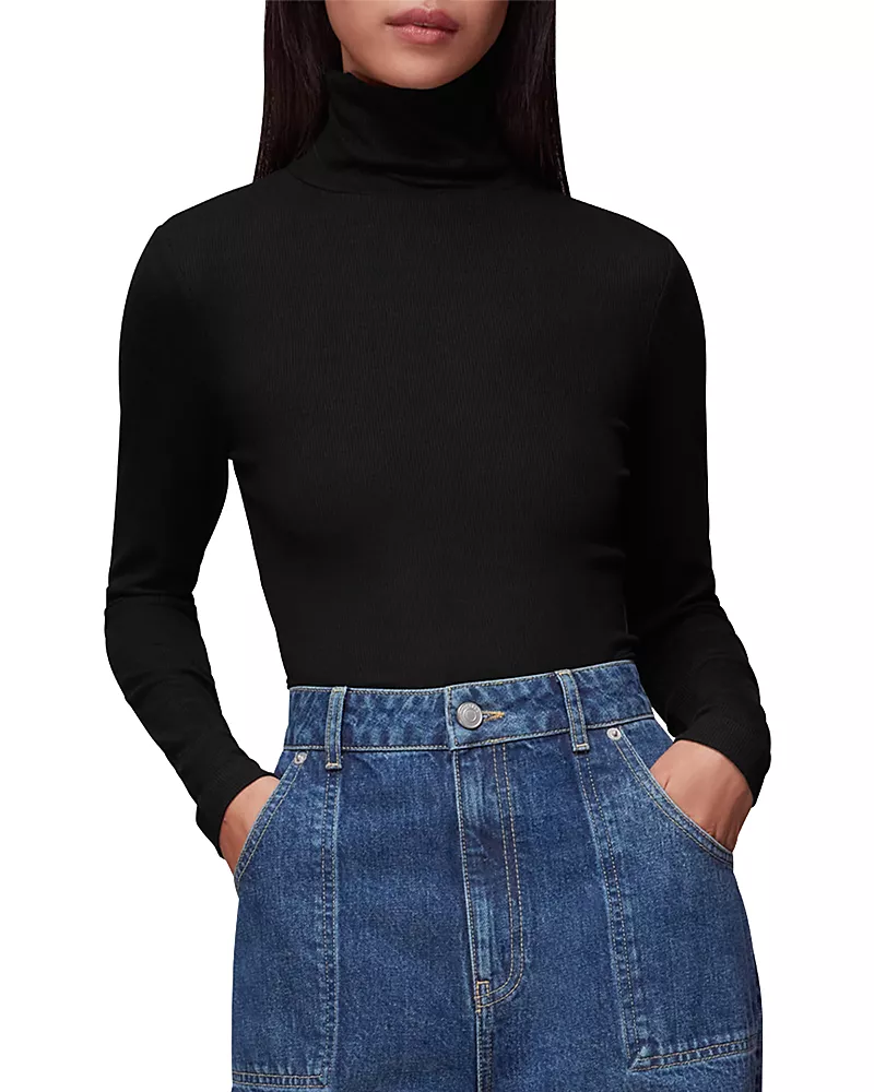 Whistles Essential Ribbed Turtleneck