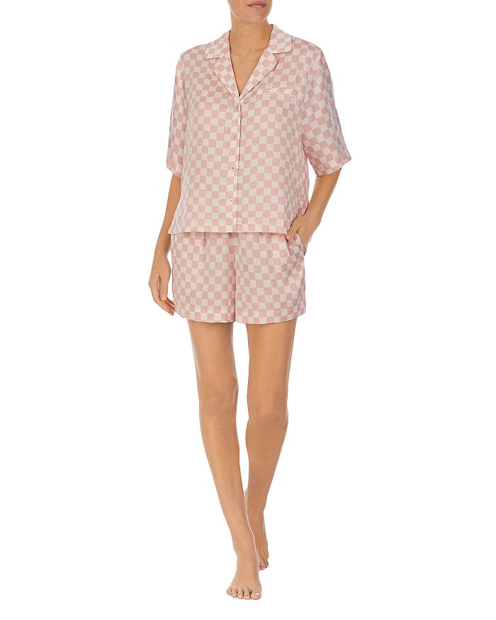 Sanctuary Check Elbow Sleeve Top & Boxer Pajama Set Bloomingdale's