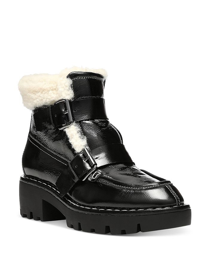 Donald Pliner Women's Elix Shearling & Leather Cold Weather Boots ...