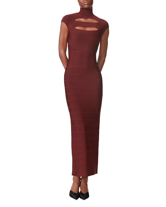 Bloomingdales 2025 burgundy dress