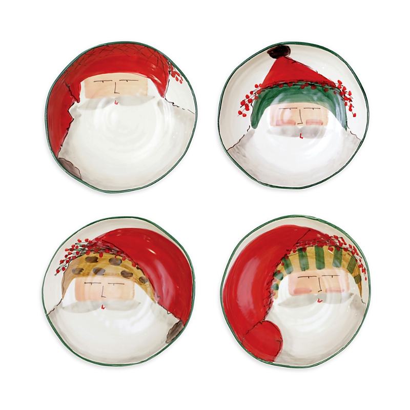 Vietri Old St. Nick Assorted Pasta Bowls - Set Of 4 In Misc