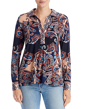 JOHNNY WAS FALL PAISLEY LONG SLEEVE TOP