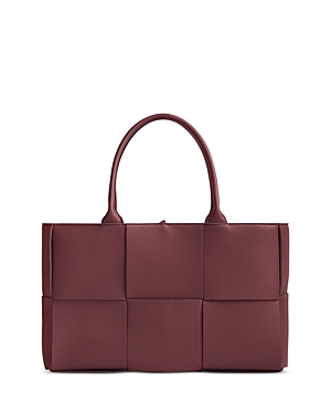 Bottega Veneta Medium Arco Tote In Barolo/gold
