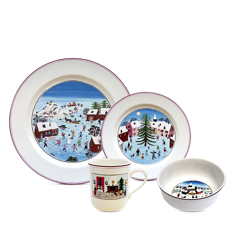 Villeroy & Boch Naif Christmas 4 Piece Place Setting In Multi
