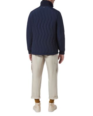 Floyd Nylon Zig Zag Quilted Full Zip Bomber Jacket