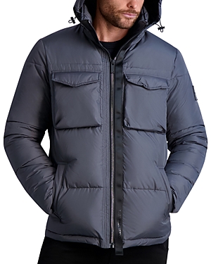 Karl Lagerfeld Quilted Jacket In Gray