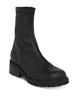 Whistles Women's Paige Stretch Sock Lug Boots In Black