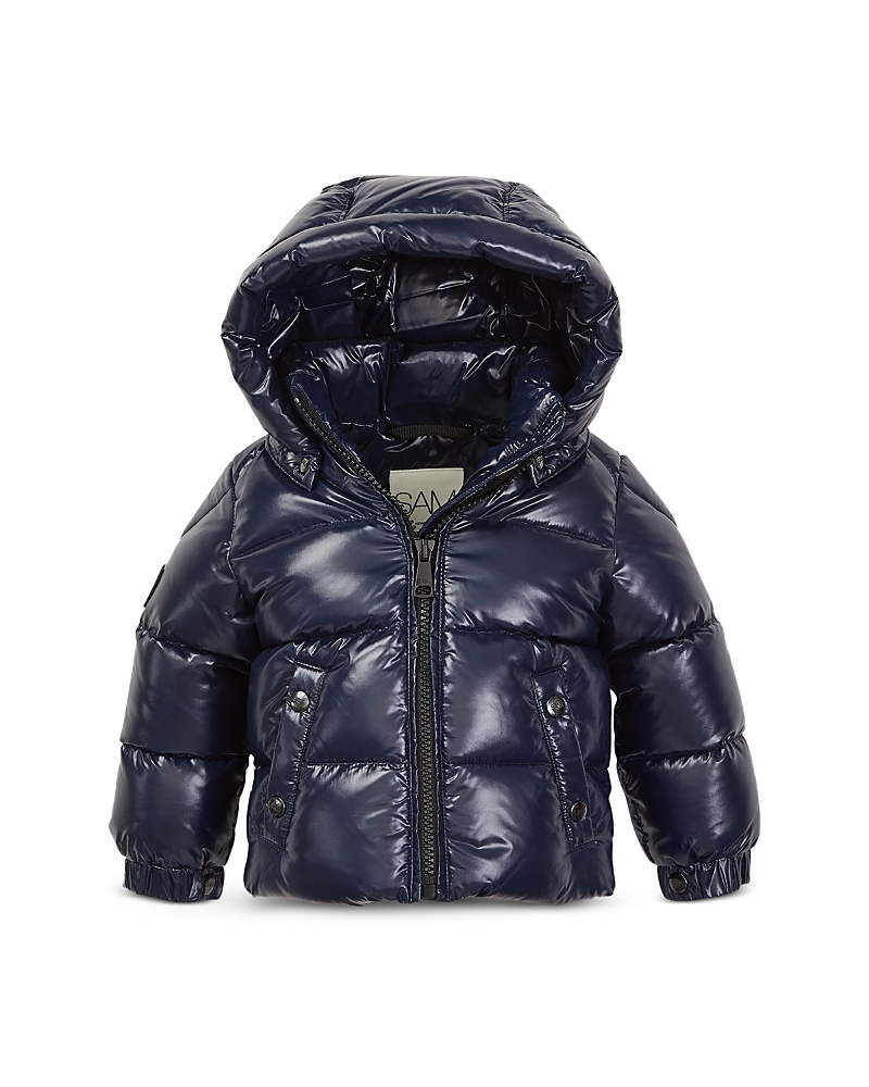 Sam Unisex Snowflurry Quilted Down Jacket - Baby In Dark Marin