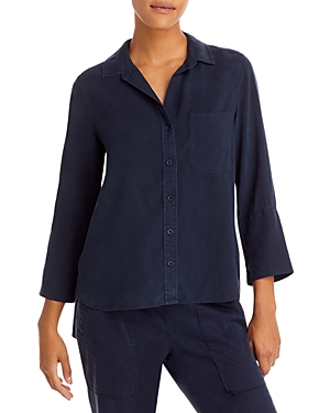 Bella Dahl Shirttail Button-up Shirt In Endless Sea