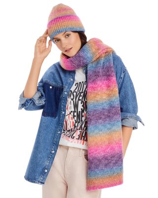 Aqua Space Dye Knit Beanie OS Blue $68 *Exclusive Bloomingdale\'s Design* AQUA Space Dyed Knit Beanie - 100% Exclusive | Bloomingdale main image 2