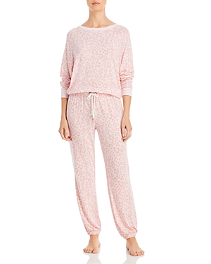 Honeydew Star Seeker Printed Pajama Set In Pure Leopard