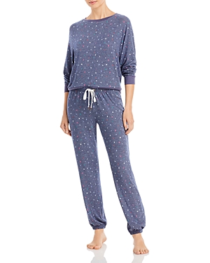 Honeydew Star Seeker Printed Pajama Set In Twiglight Stars