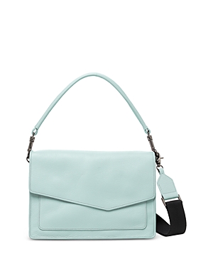 Botkier Cobble Hill Medium Leather Satchel In River Blue