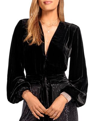 Ramy Brook - Jaxon Balloon Sleeve Velvet Top