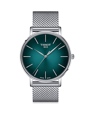 Tissot Everytime Watch, 40mm In Green/silver