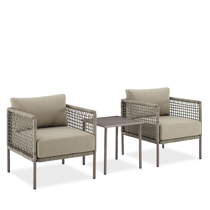 Crosley Sparrow & Wren Cali Bay 3 Piece Outdoor Wicker & Metal Chair Set Bloomingdale's
