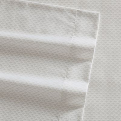 Lace Natural CVC Sateen Sheet Set, King