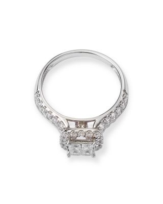 Diamond Engagement Ring in 14K White Gold, 1.0 tcw  