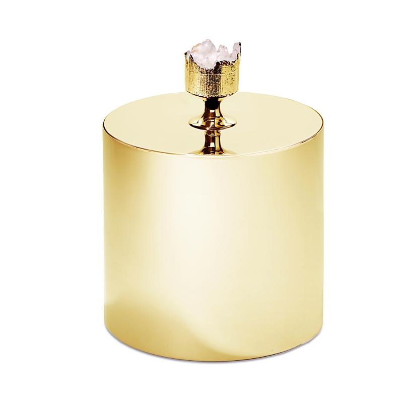 Anna New York Hospitality Ice Bucket In Gold/crystal