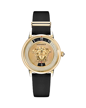 Versace Medusa Icon Watch, 38mm In Gold/black