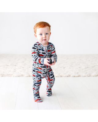 Boys' Miles Printed Footed Coverall - Baby 