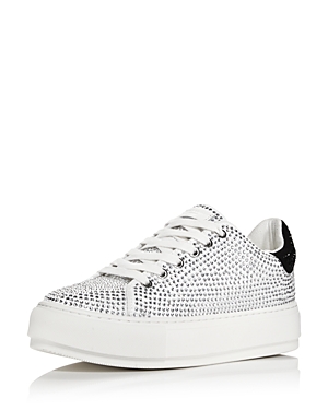 Kurt Geiger London Laney Crystal Platform Sneaker In White