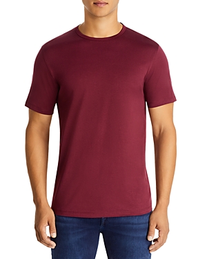 Theory Precise Crewneck Tee In Wine