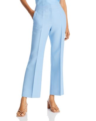 Lafayette 148 Saint Marks Flared Pant in Pearl