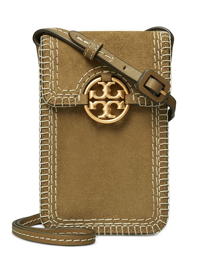 Tory Burch Miller Suede Stitched Phone Crossbody | Bloomingdale's