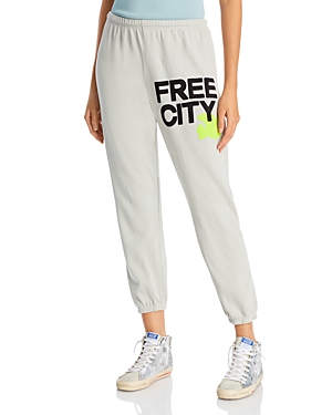 Free City Cotton Logo Sweatpants in Stardust
