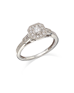 Bloomingdale's Diamond Halo Engagement Ring in 14K White Gold, 0.30 ct. t.w. - 100% Exclusive