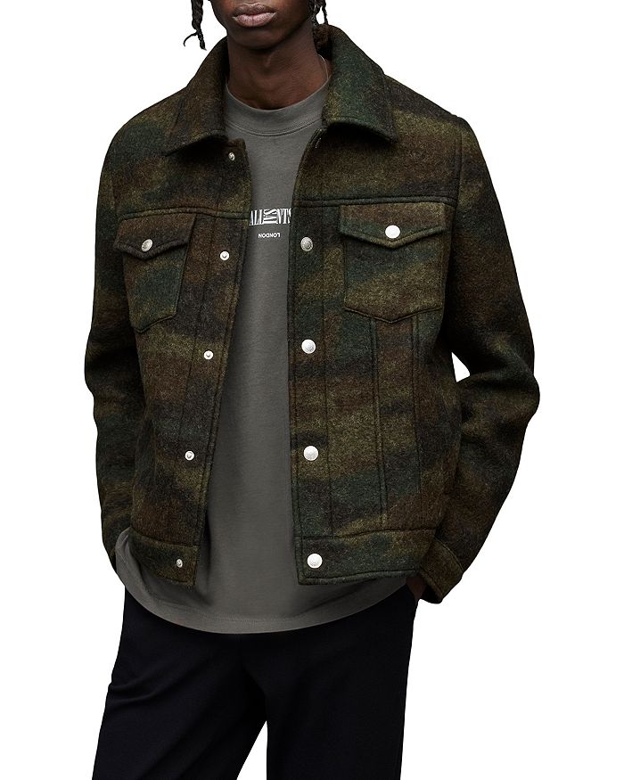 All saints camo best sale jacket