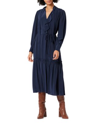 Joie Roussel Silk Midi Dress | Bloomingdale's Women