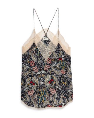 Zadig & Voltaire Christy Lace Trim Camisole | Bloomingdale's