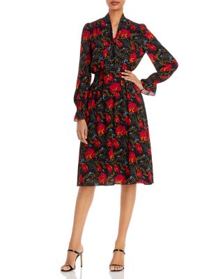 T Tahari Floral Print Midi Dress | Bloomingdale's