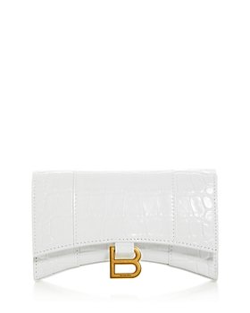 Balenciaga - Hourglass Croc Embossed Leather XS Chain Wallet