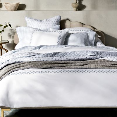 Embroidered Percale Bedding Collection - Exclusive