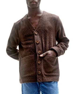 Gote Cardigan Sweater In Brown Mocha