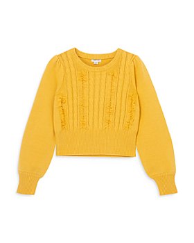 Habitual Kids - Girls' Crewneck Cable Sweater - Big Kid