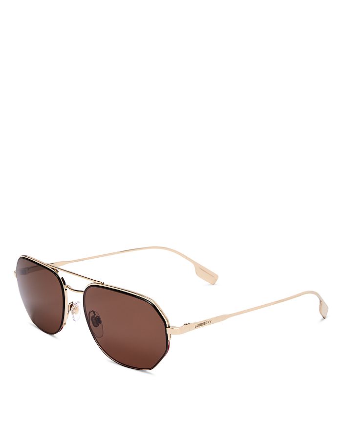 Burberry 57mm sale aviator sunglasses